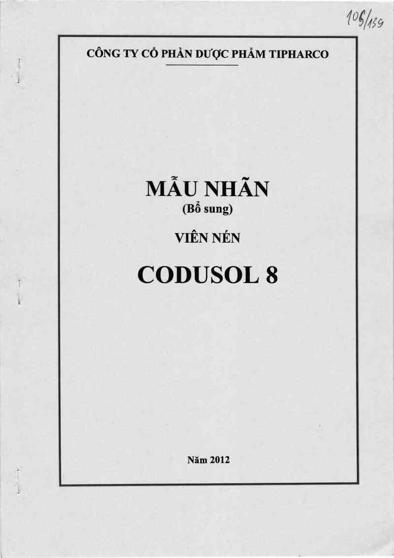 thông tin, cách dùng, giá thuốc Codusol 8 - ảnh 0