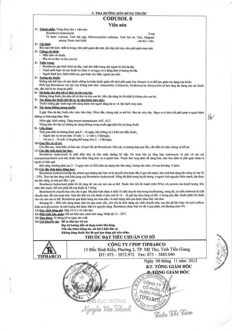 thông tin, cách dùng, giá thuốc Codusol 8 - ảnh 3