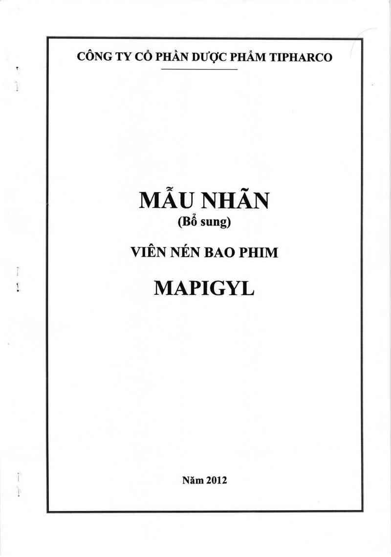 thông tin, cách dùng, giá thuốc Mapigyl - ảnh 1