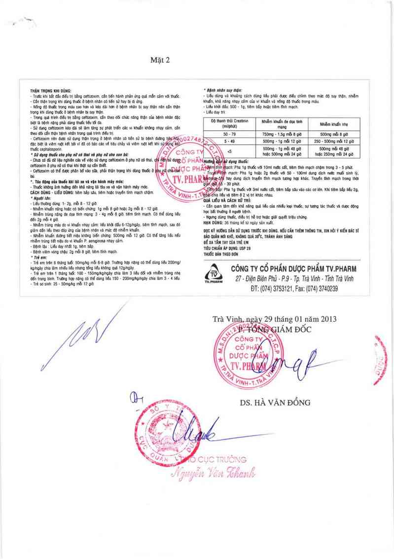 thông tin, cách dùng, giá thuốc Ceftizoxim - ảnh 2