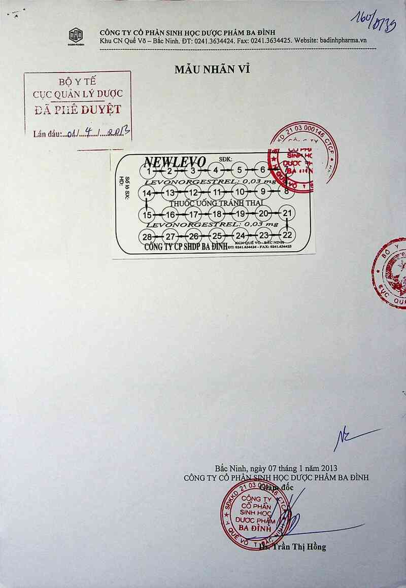 thông tin, cách dùng, giá thuốc Newlevo - ảnh 0