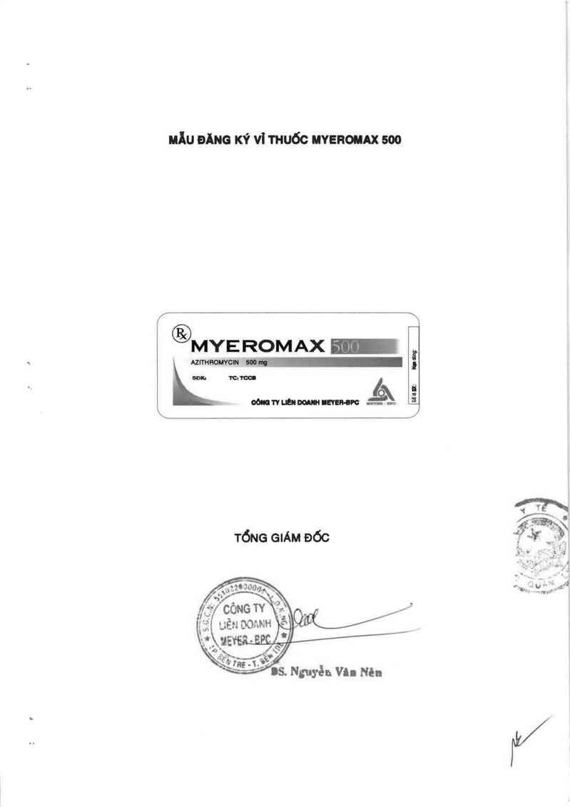 thông tin, cách dùng, giá thuốc Myeromax 500 - ảnh 2