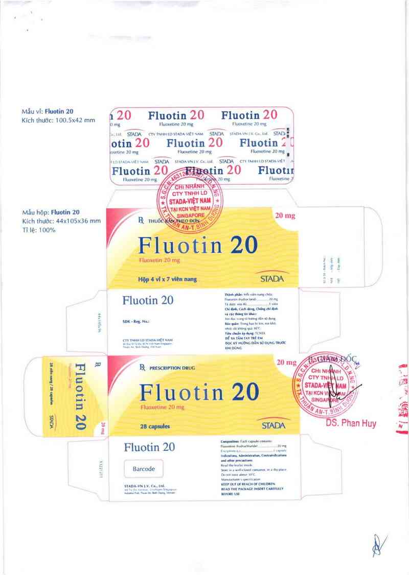 thông tin, cách dùng, giá thuốc Fluotin 20 - ảnh 1