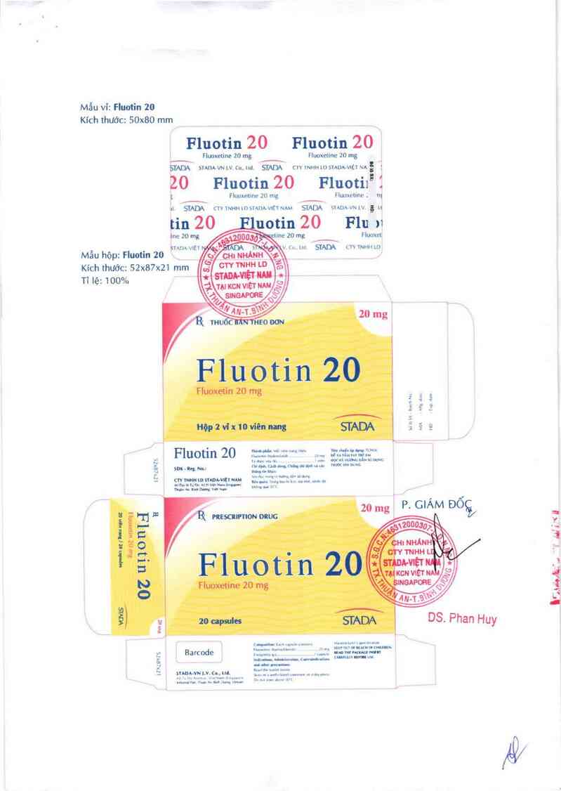 thông tin, cách dùng, giá thuốc Fluotin 20 - ảnh 2