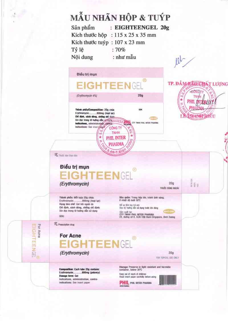 thông tin, cách dùng, giá thuốc Eighteengel - ảnh 1