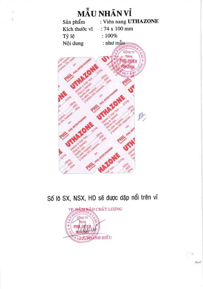 thông tin, cách dùng, giá thuốc Uthazone - ảnh 2
