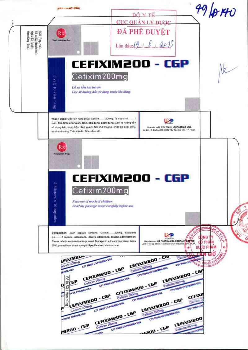 thông tin, cách dùng, giá thuốc Cefixim 200 - CGP - ảnh 0