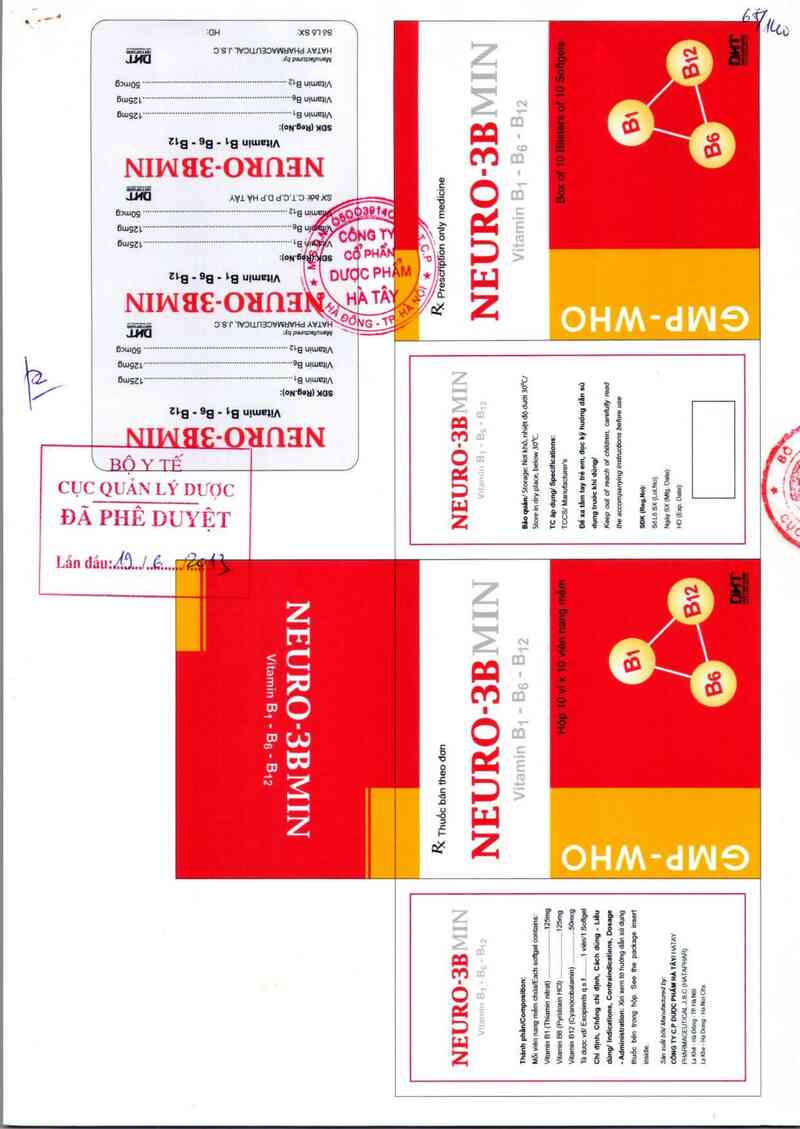 thông tin, cách dùng, giá thuốc Neuro-3Bmin - ảnh 0