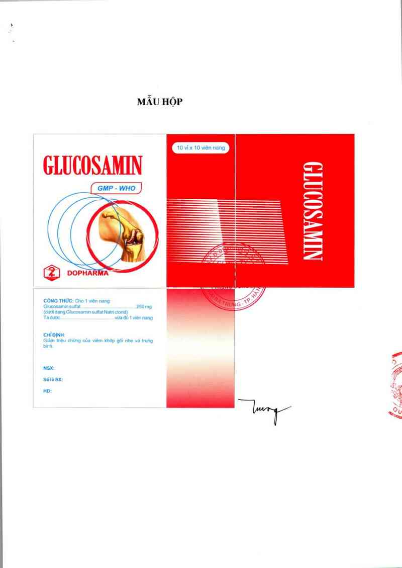 thông tin, cách dùng, giá thuốc Glucosamin - ảnh 1