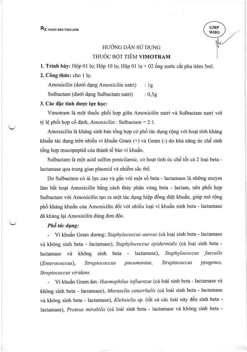 thông tin, cách dùng, giá thuốc Vimotram - ảnh 4