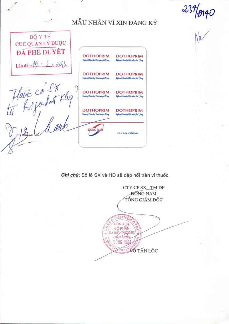 thông tin, cách dùng, giá thuốc Dothoprim 7,5 mg - ảnh 0