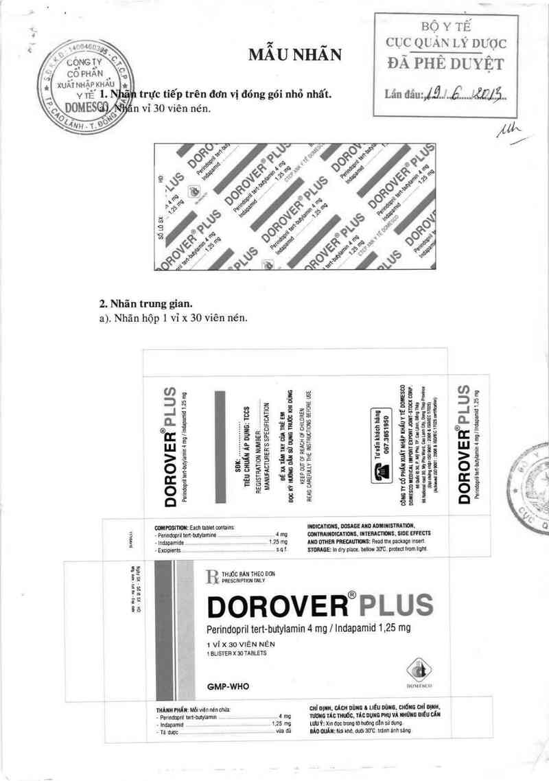 thông tin, cách dùng, giá thuốc Dorover plus - ảnh 0