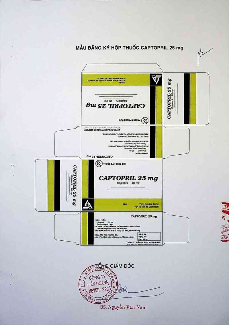 thông tin, cách dùng, giá thuốc Captopril  25mg - ảnh 2