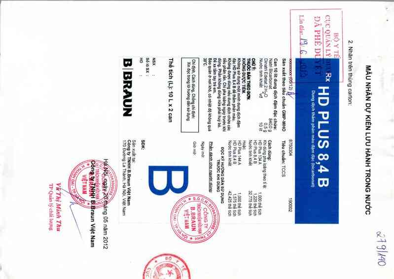 thông tin, cách dùng, giá thuốc HD Plus 8,4 B - ảnh 0