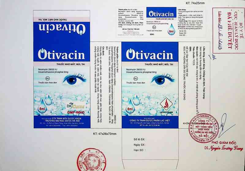 thông tin, cách dùng, giá thuốc Otivacin - ảnh 0