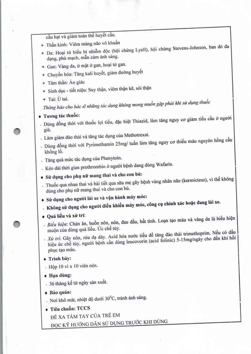 thông tin, cách dùng, giá thuốc Cotrimnicpharma - ảnh 4