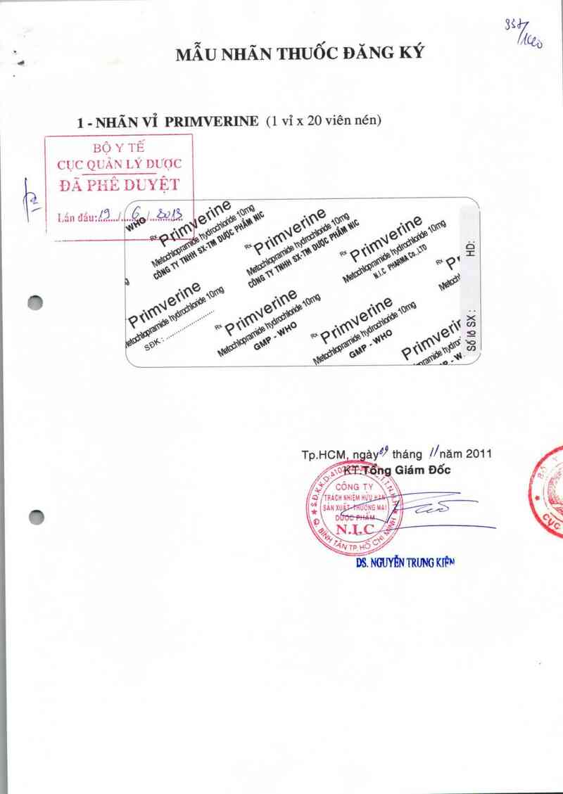 thông tin, cách dùng, giá thuốc Primverine - ảnh 0