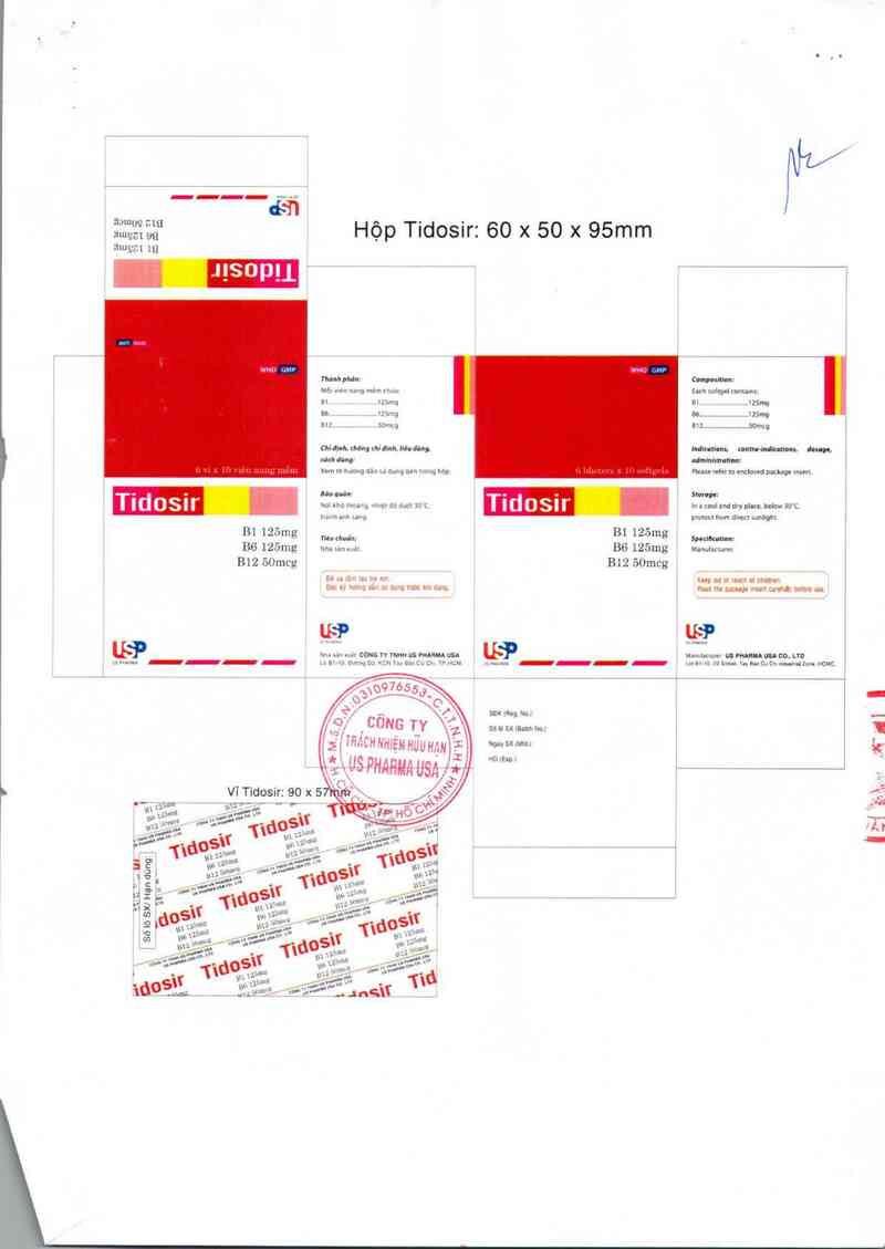 thông tin, cách dùng, giá thuốc Tidosir - ảnh 1