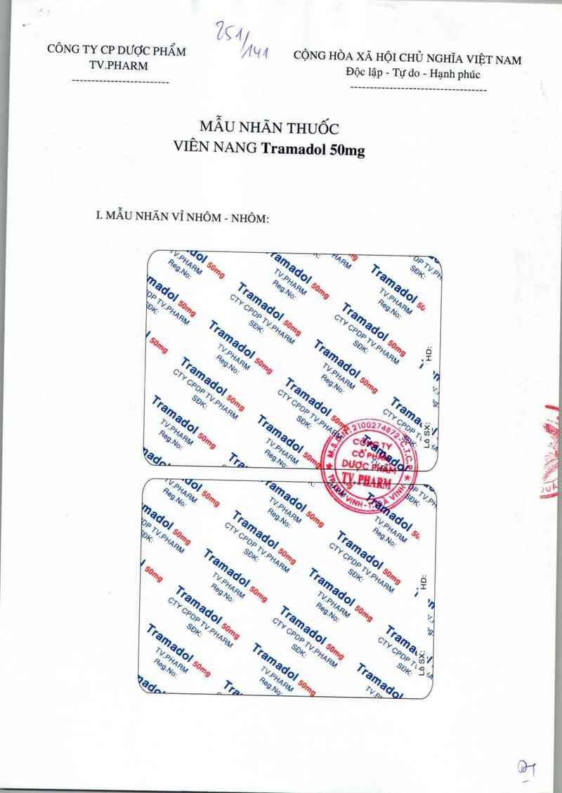 thông tin, cách dùng, giá thuốc Tramadol - ảnh 3