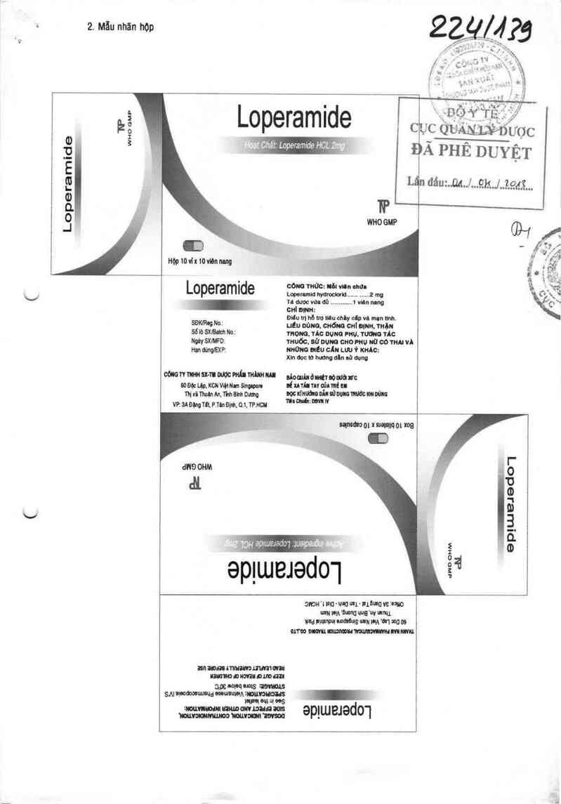 thông tin, cách dùng, giá thuốc LoperamideSPM (ODT) - ảnh 0