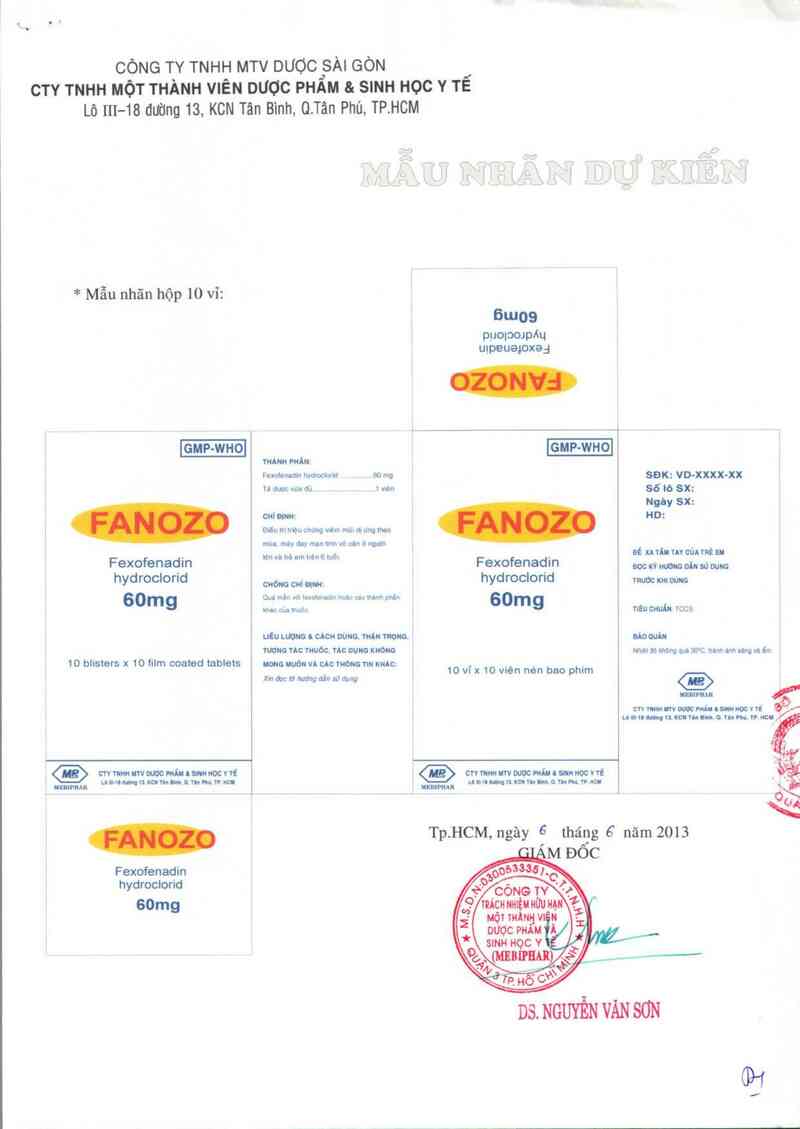 thông tin, cách dùng, giá thuốc Fanozo - ảnh 1