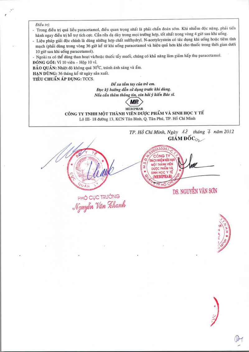 thông tin, cách dùng, giá thuốc Farmadol - ảnh 3