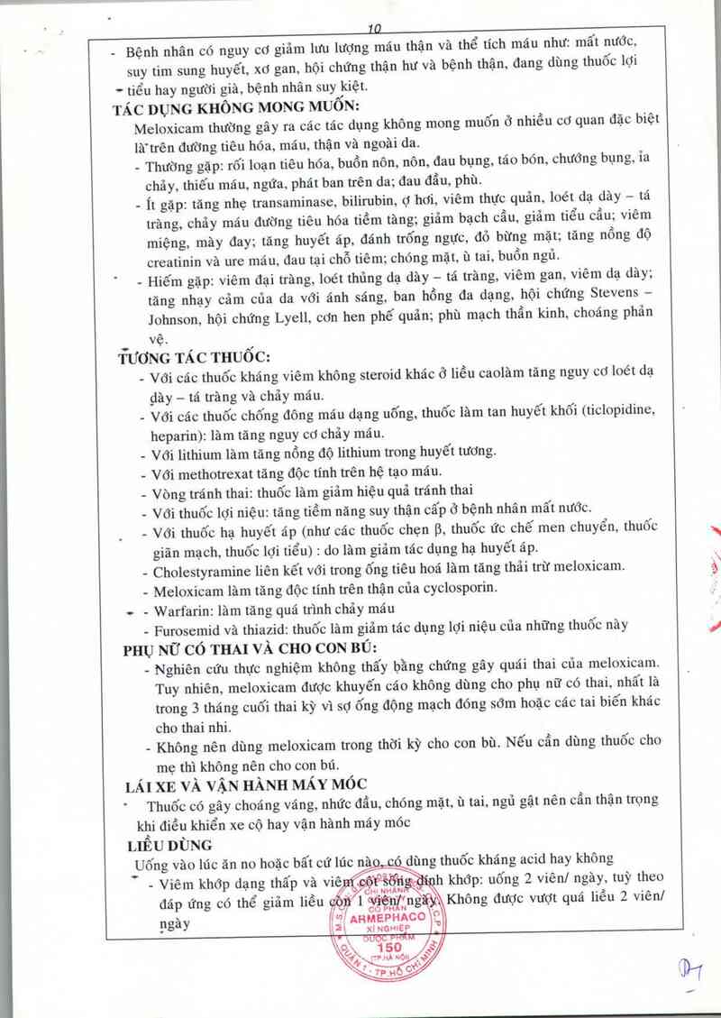 thông tin, cách dùng, giá thuốc Ausxicam - ảnh 6