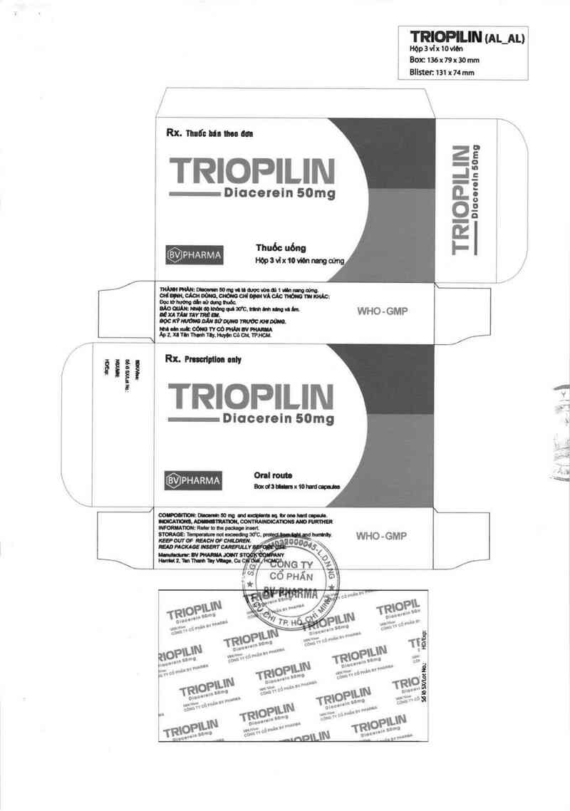 thông tin, cách dùng, giá thuốc Triopilin - ảnh 1