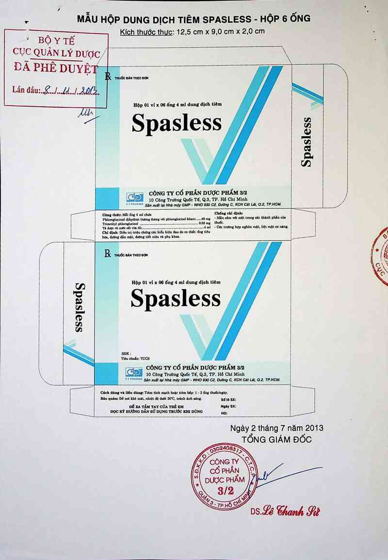 thông tin, cách dùng, giá thuốc Spasless - ảnh 0