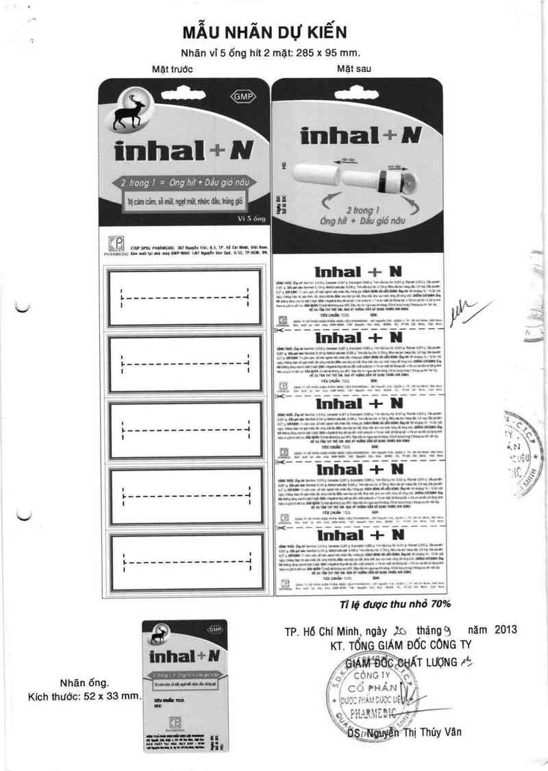 thông tin, cách dùng, giá thuốc Inhal + N - ảnh 1