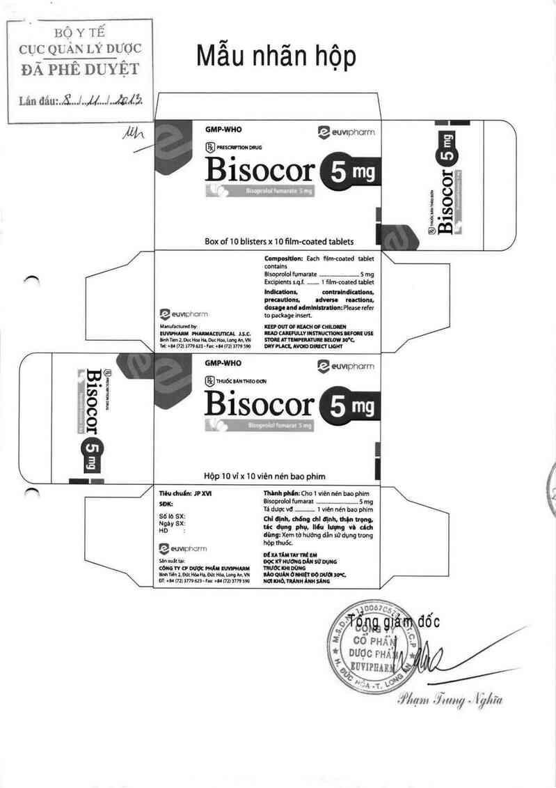 thông tin, cách dùng, giá thuốc Bisocor 5 mg - ảnh 0