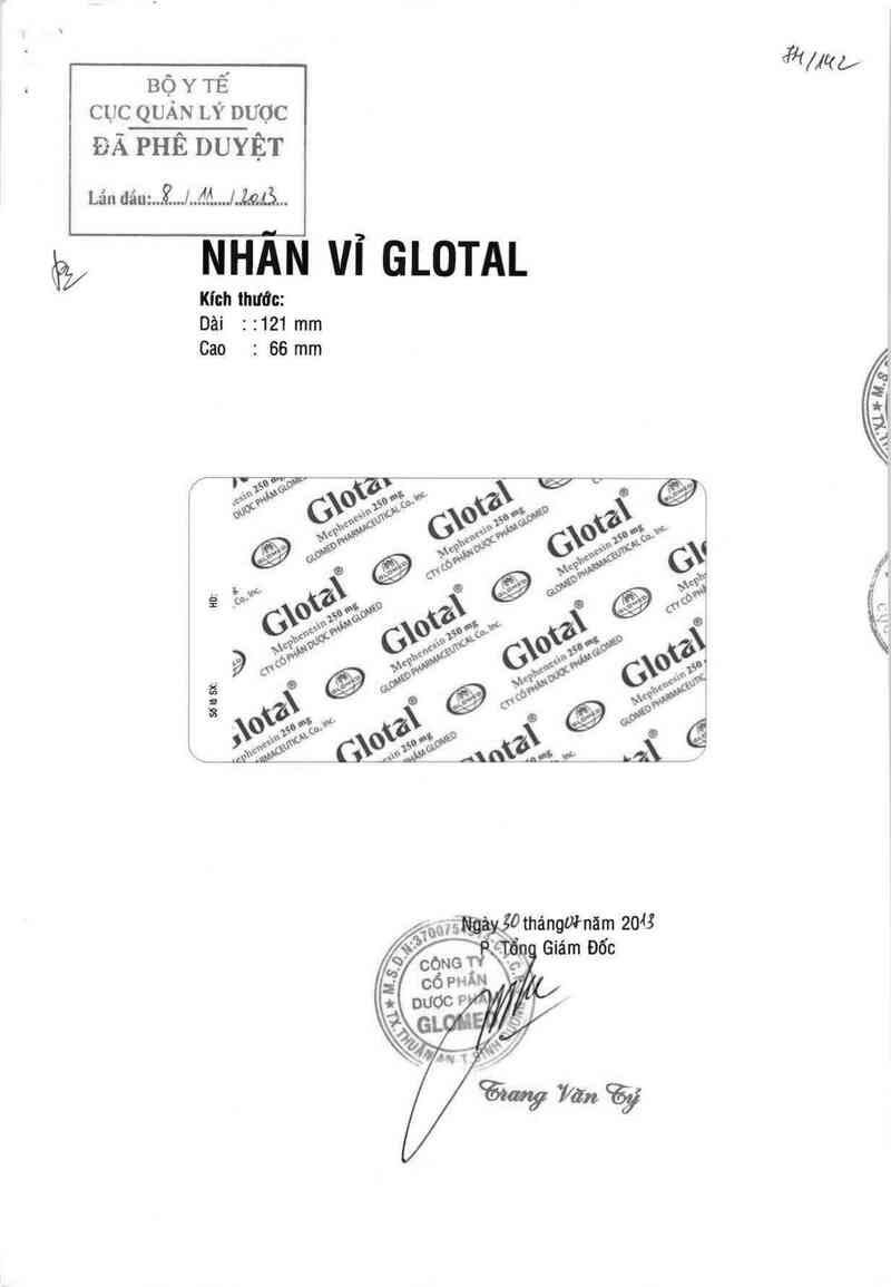 thông tin, cách dùng, giá thuốc Glotal - ảnh 0