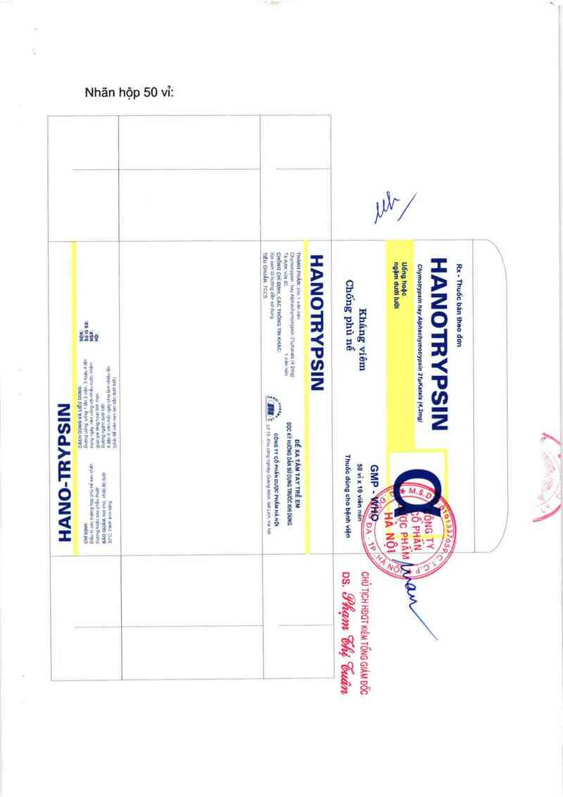 thông tin, cách dùng, giá thuốc Hanotrypsin - ảnh 2