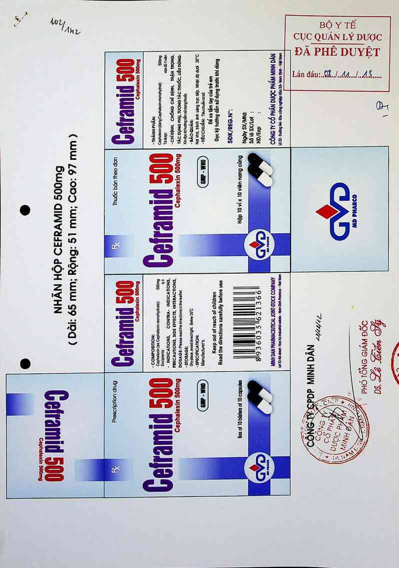 thông tin, cách dùng, giá thuốc Ceframid 500 - ảnh 0