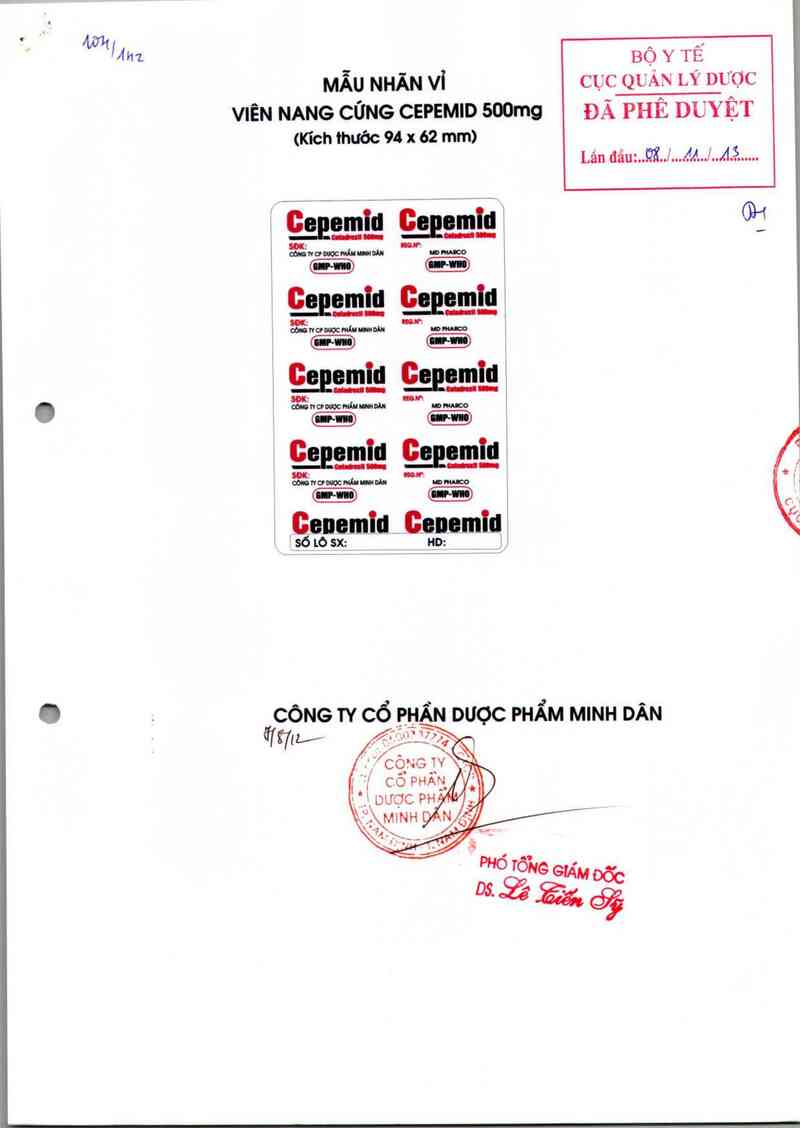 thông tin, cách dùng, giá thuốc Cepemid 500 - ảnh 0