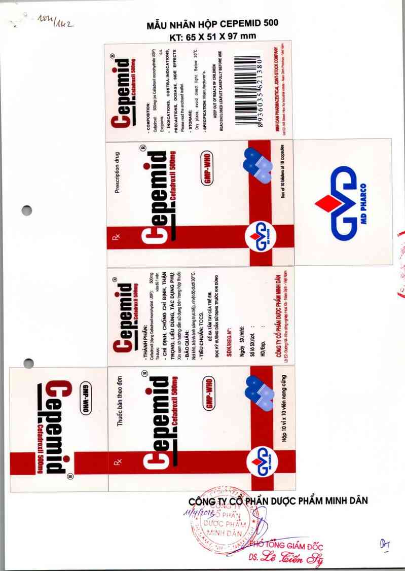 thông tin, cách dùng, giá thuốc Cepemid 500 - ảnh 1