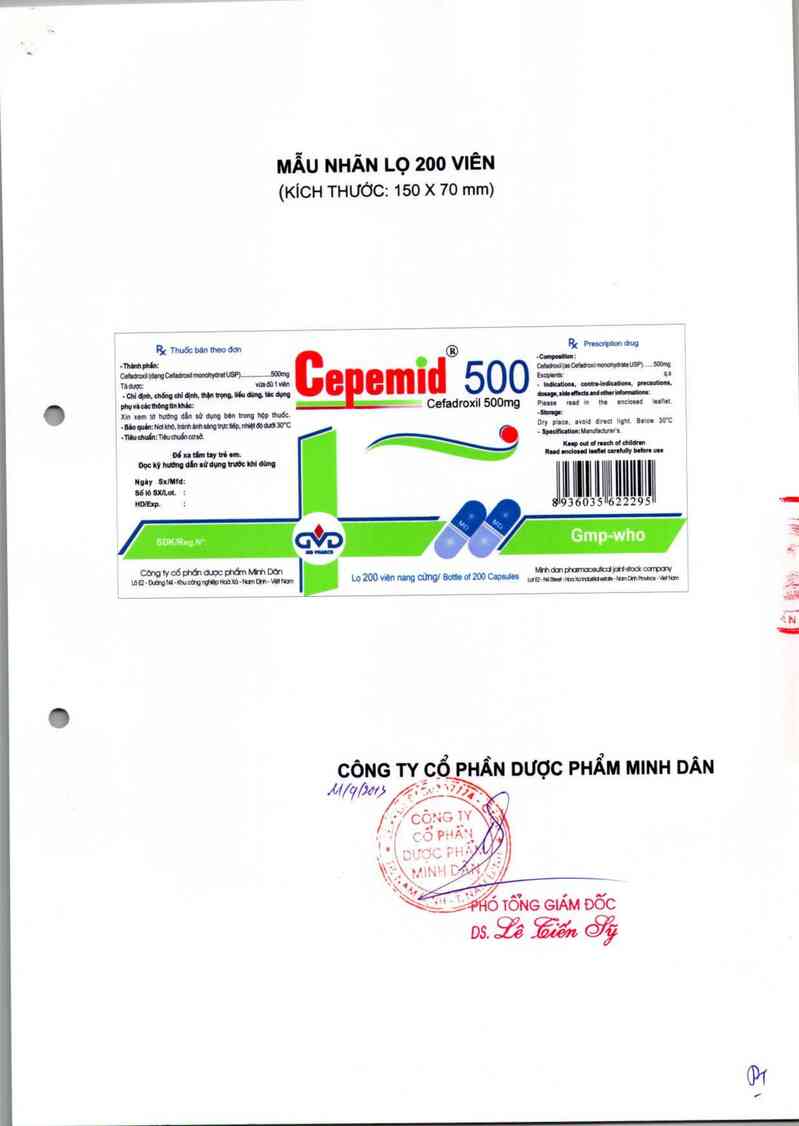 thông tin, cách dùng, giá thuốc Cepemid 500 - ảnh 2
