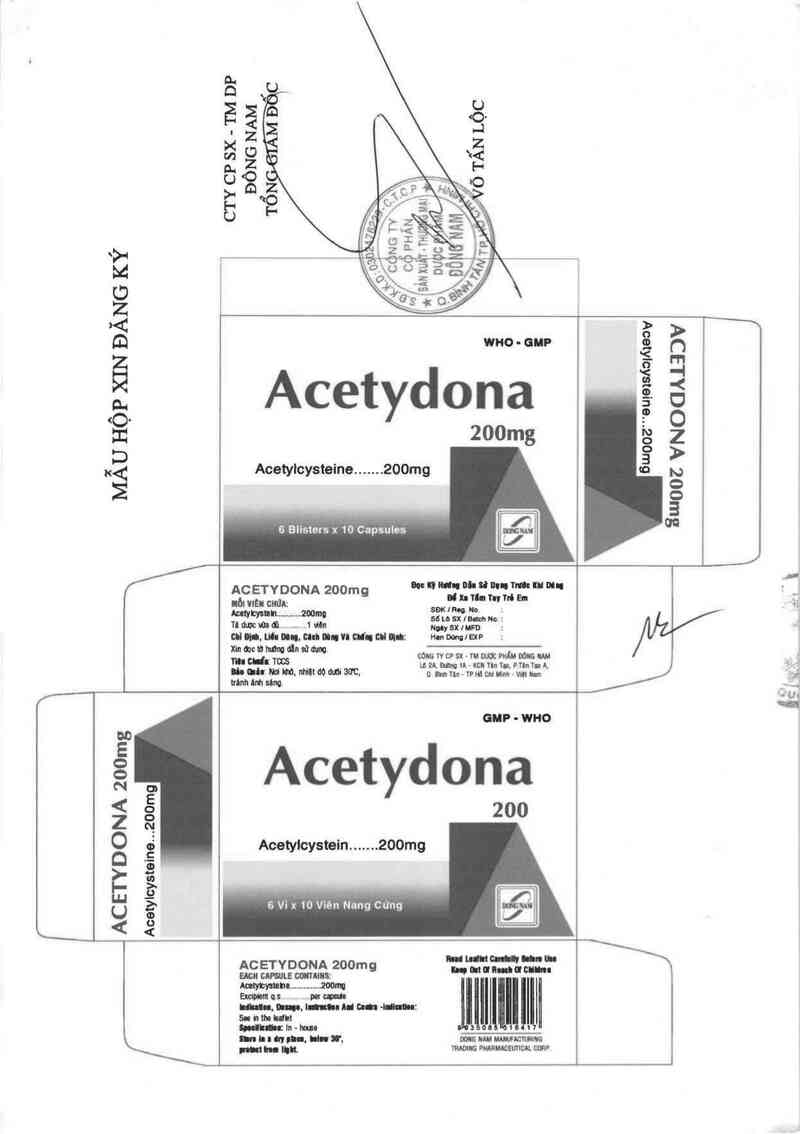 thông tin, cách dùng, giá thuốc Acetydona 200 mg - ảnh 3