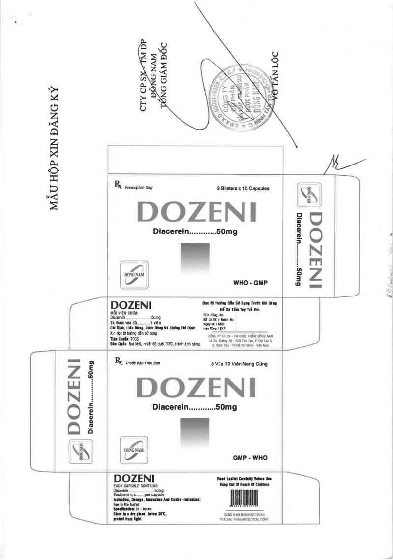 thông tin, cách dùng, giá thuốc Dozeni 50 mg - ảnh 2