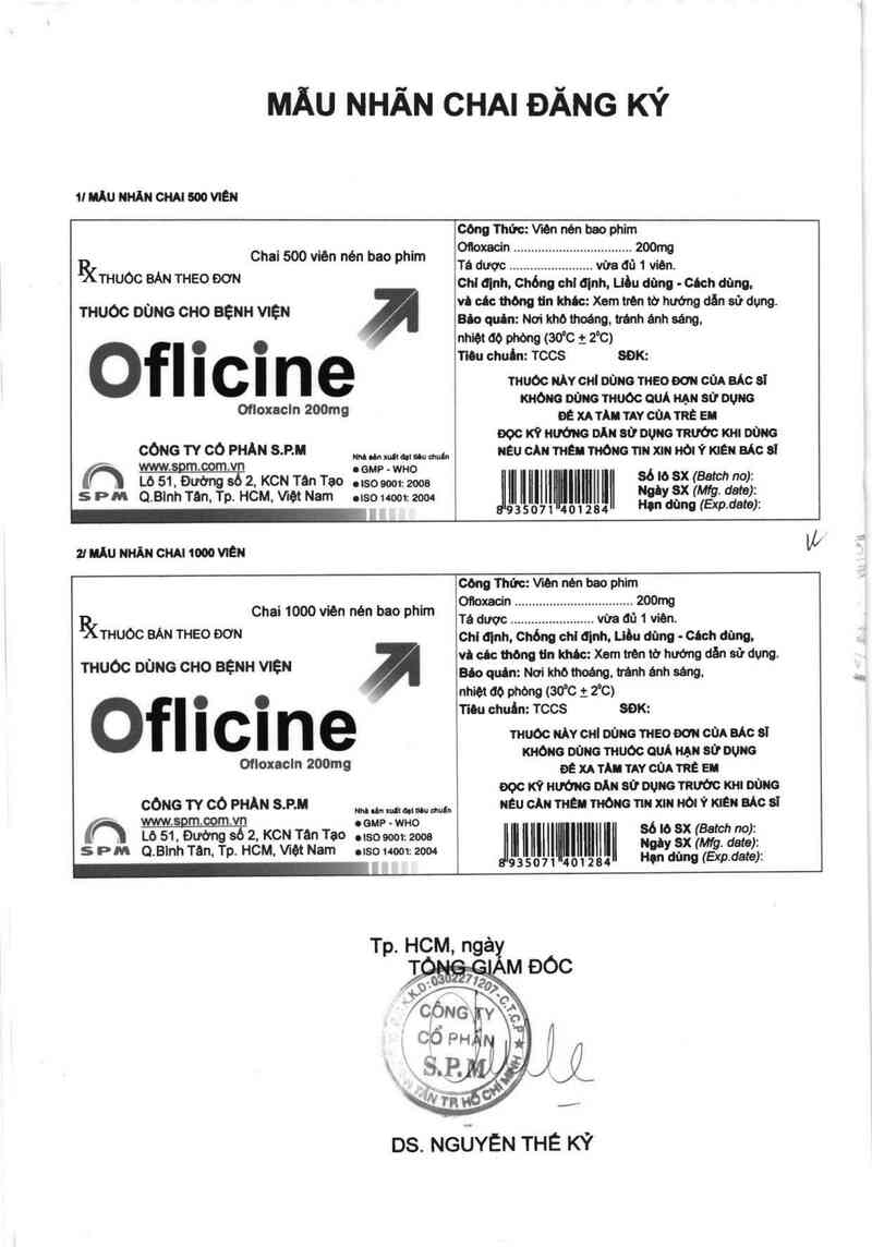 thông tin, cách dùng, giá thuốc Oflicine - ảnh 2