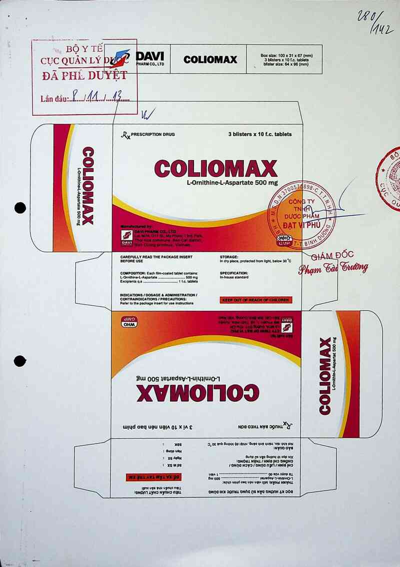 thông tin, cách dùng, giá thuốc Coliomax - ảnh 0