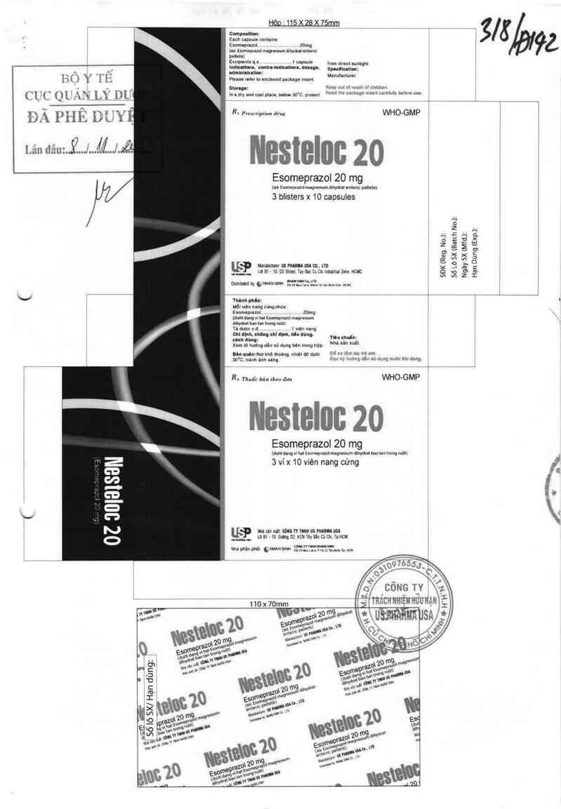 thông tin, cách dùng, giá thuốc Nesteloc 20 - ảnh 0