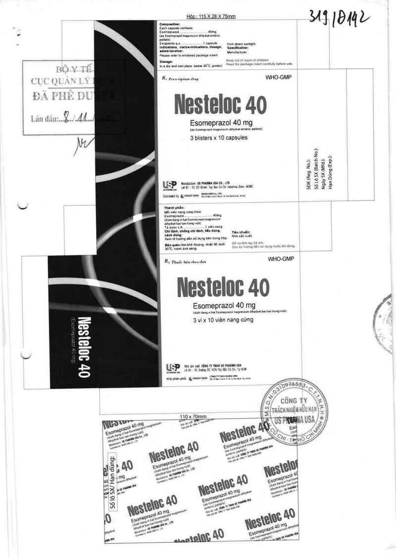 thông tin, cách dùng, giá thuốc Nesteloc 40 - ảnh 0