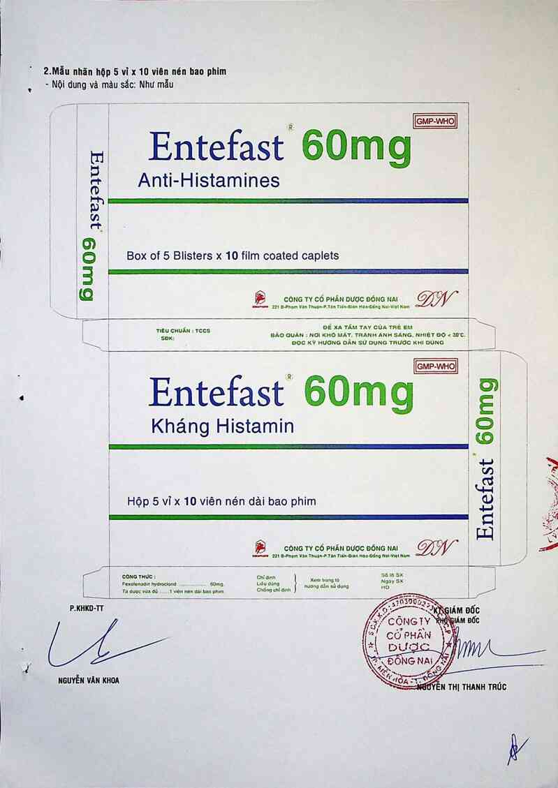 thông tin, cách dùng, giá thuốc Entefast 60 mg - ảnh 4