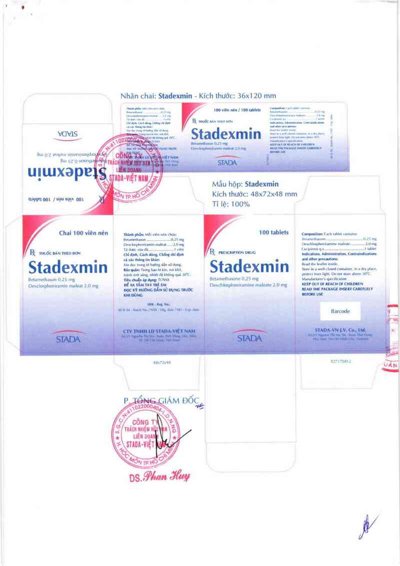 thông tin, cách dùng, giá thuốc Stadexmin - ảnh 1
