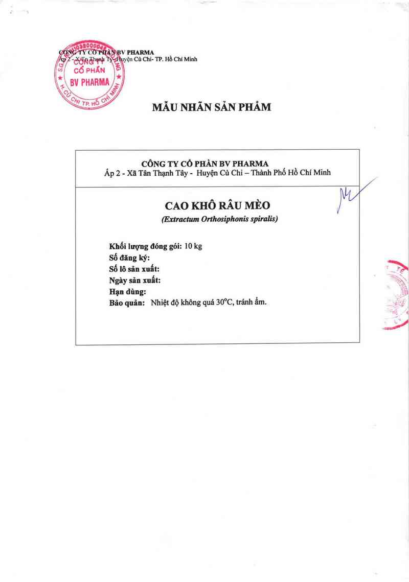 thông tin, cách dùng, giá thuốc Cao khô râu mèo - ảnh 1
