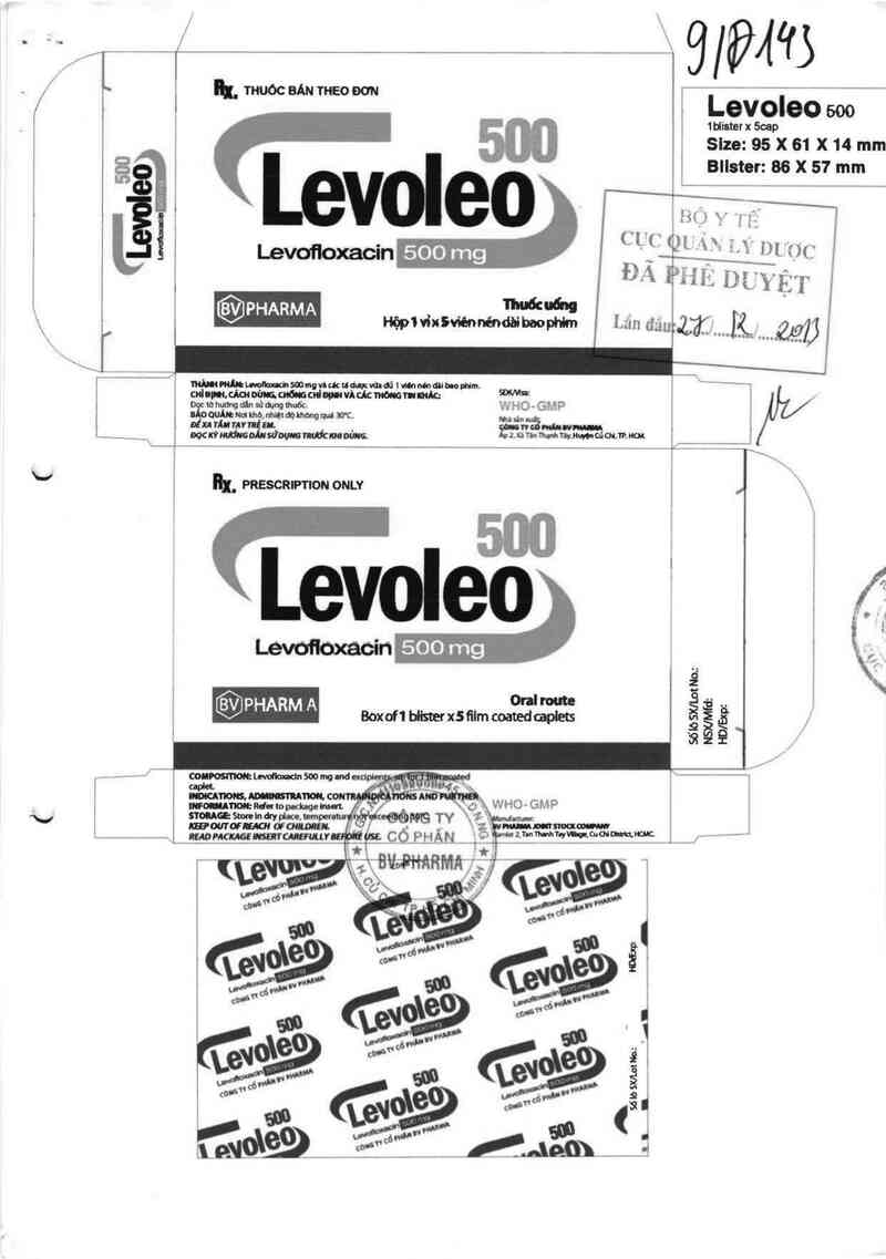 thông tin, cách dùng, giá thuốc Levoleo 500 - ảnh 0