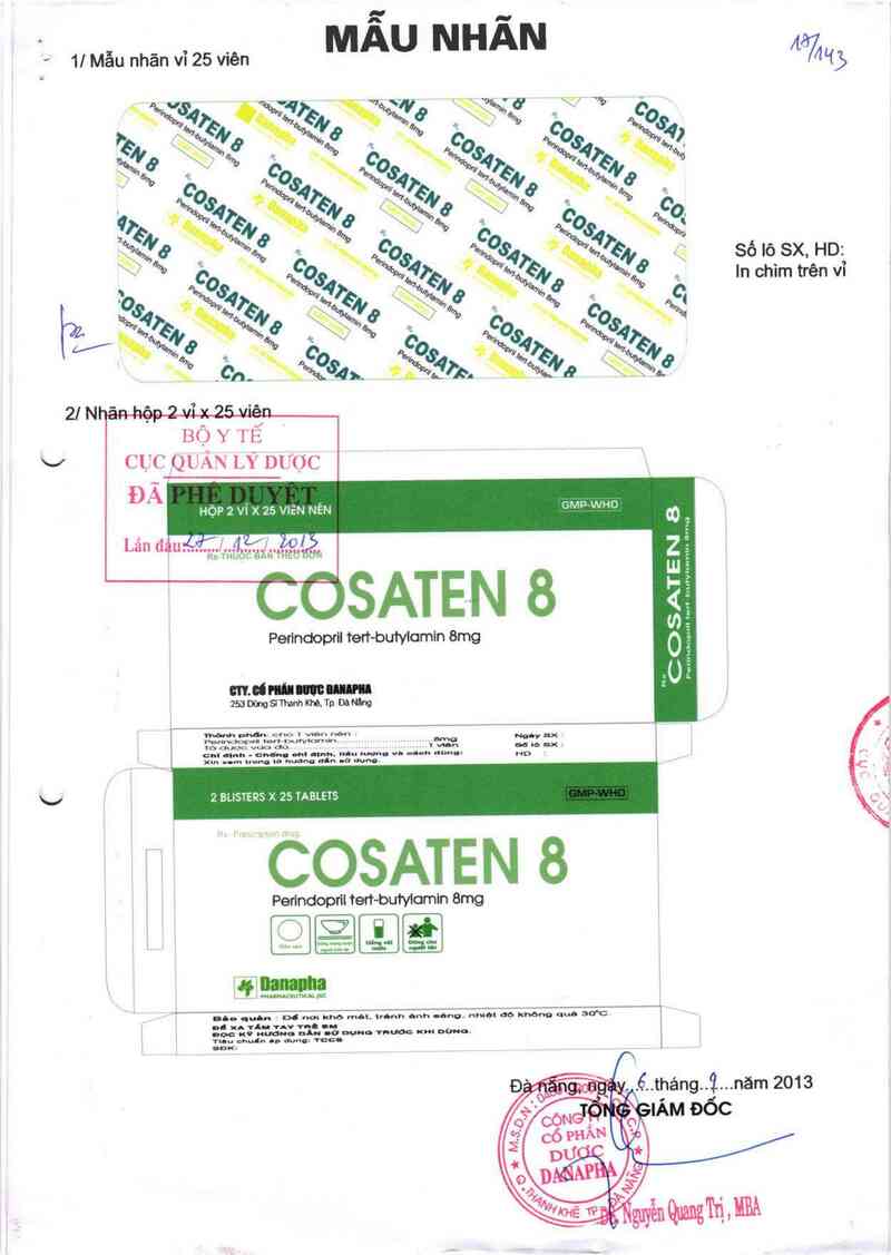 thông tin, cách dùng, giá thuốc Cosaten 8 - ảnh 0