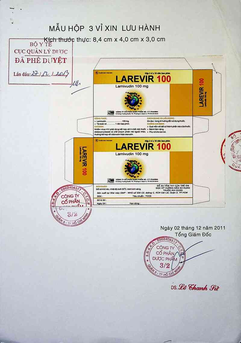 thông tin, cách dùng, giá thuốc Larevir 100 - ảnh 0