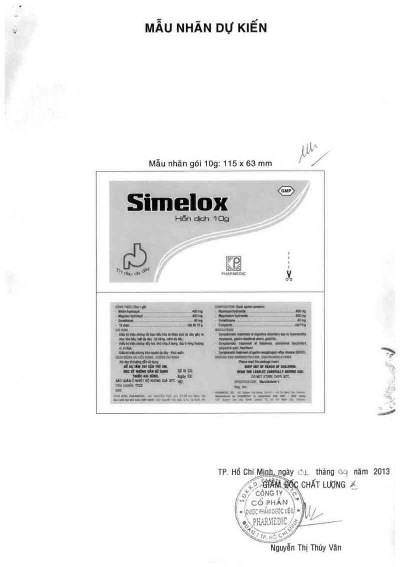 thông tin, cách dùng, giá thuốc Simelox - ảnh 2